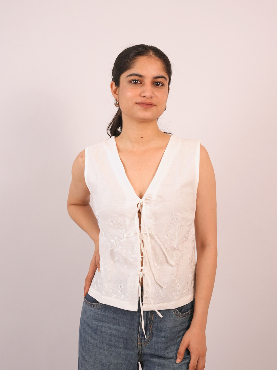 Yang Embroidered Vest
